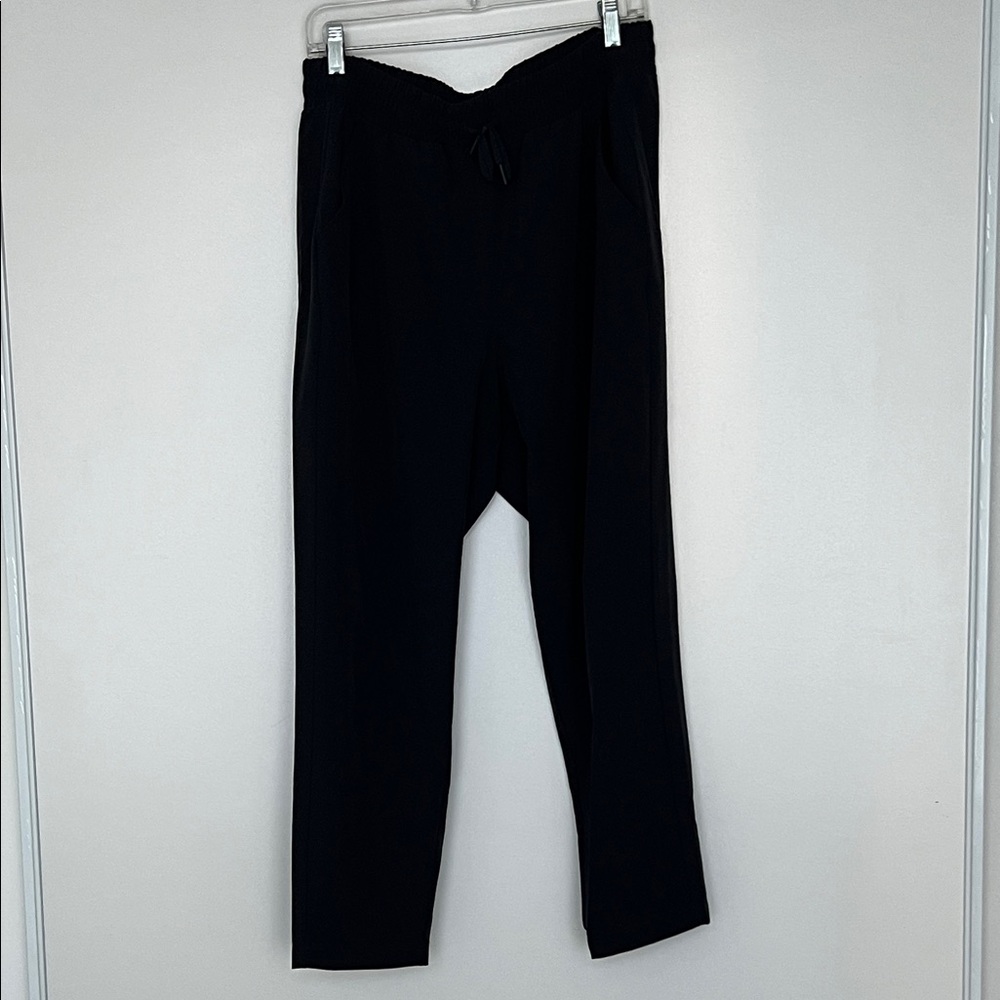 Black Tapered Active Pants